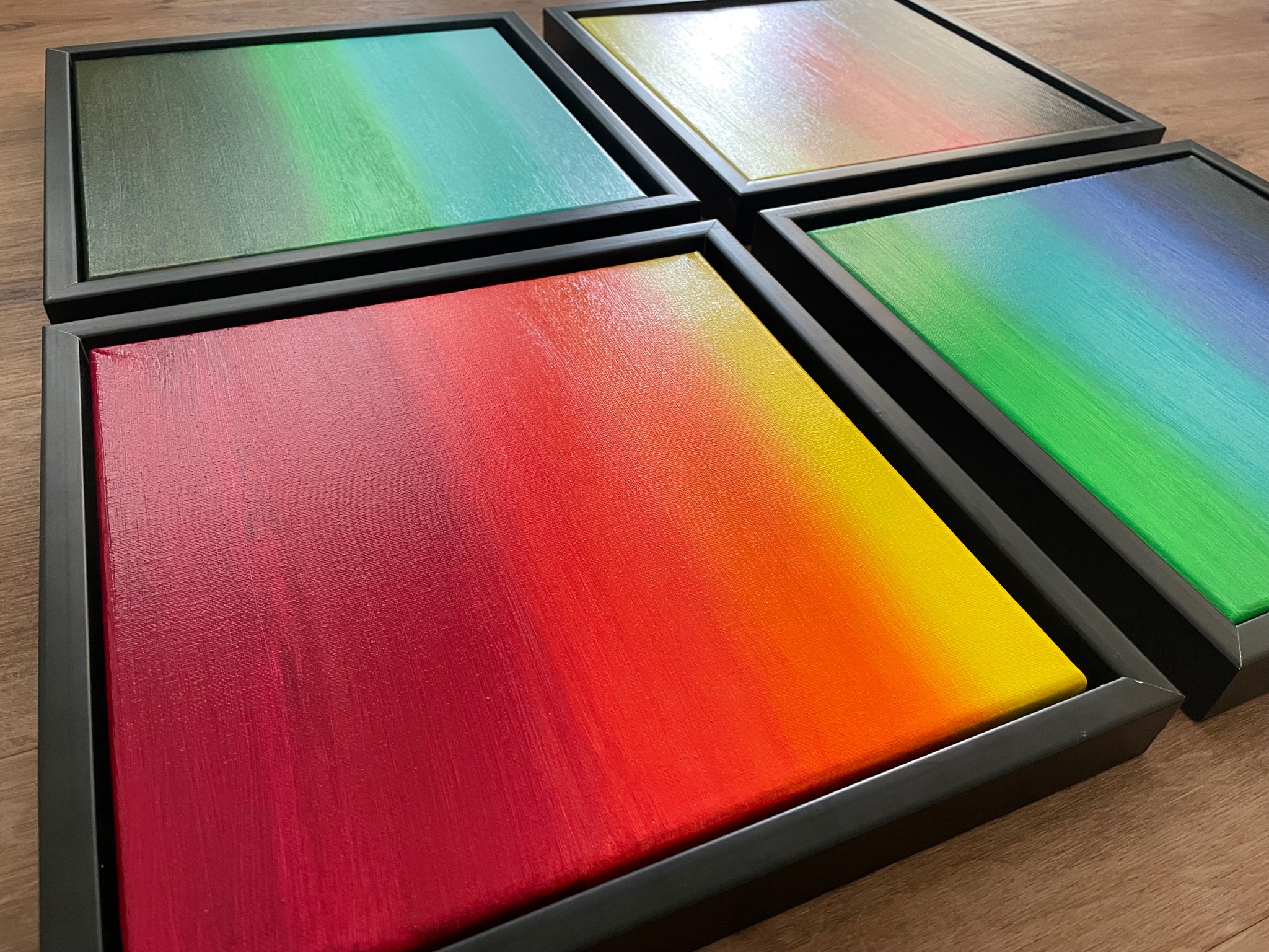 4er-Set im Schattenfugenrahmen